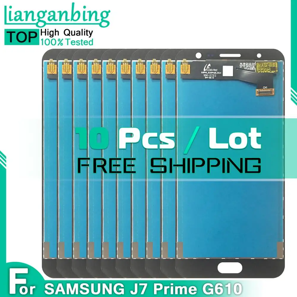 10 шт. LCD для Samsung Galaxy J7 Prime G610 G610F G610M 5 ''дисплей с сенсорным экраном дигитайзер
