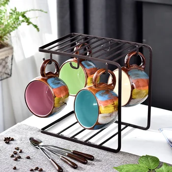 

Large-capacity Family Set Oat Cup Milk Coffee Cup Breakfast Cup Ceramic Cup With Originality