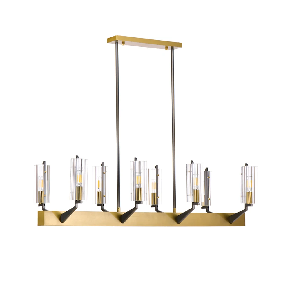 

Nordic Design Dining Room LED Chandeliers Glass Lamp AC110v 220V Gold Living Room Luminaire Plafonnier