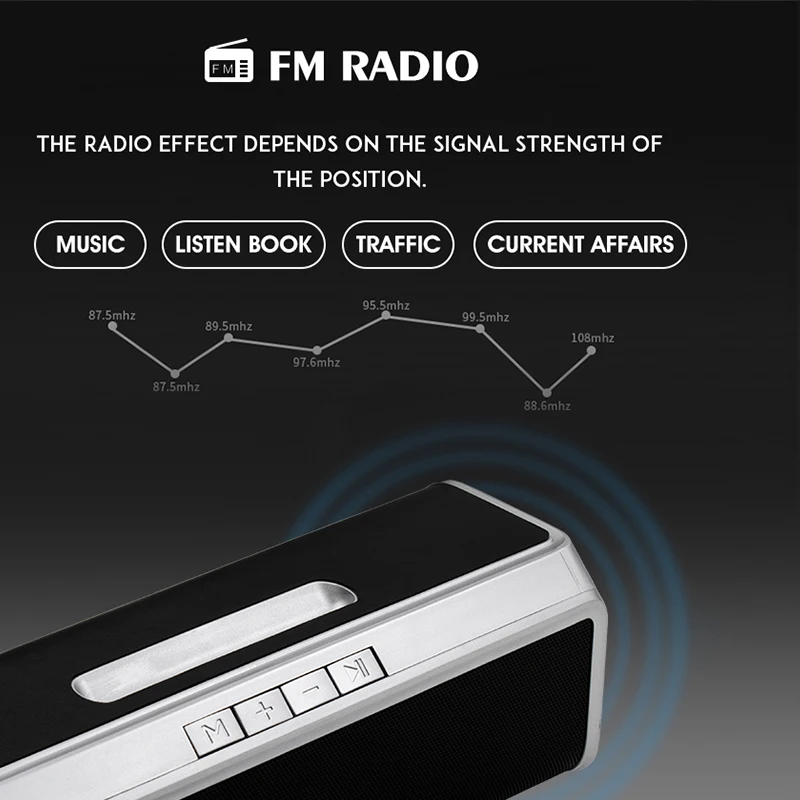 Bluetooth Колонка NBY 6690 Портативная Беспроводная колонка звуковая система 5 Вт