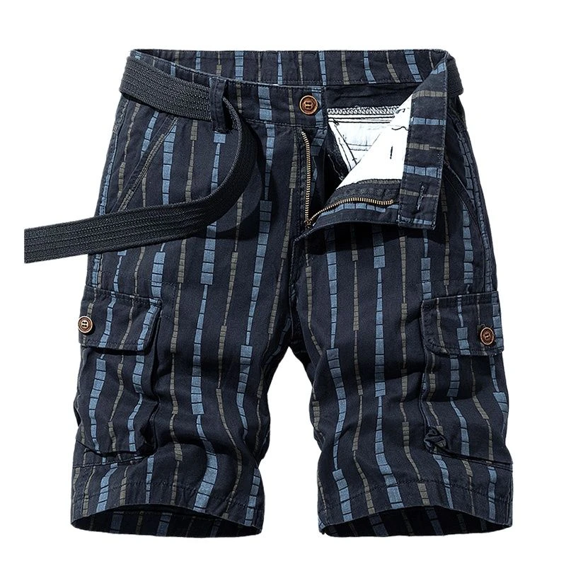 Pantalones cortos de carga a rayas tácticos militares, holgados, de novedad, verano, 2021|Pantalones cortos| - AliExpress
