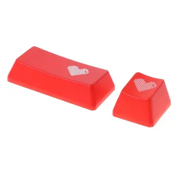 

Red Love Heart Pattern Keyboard Keycap Mechanical ENTER/ESC Key Cap Hat for PC Computer Notebook Use Supplies N0HC