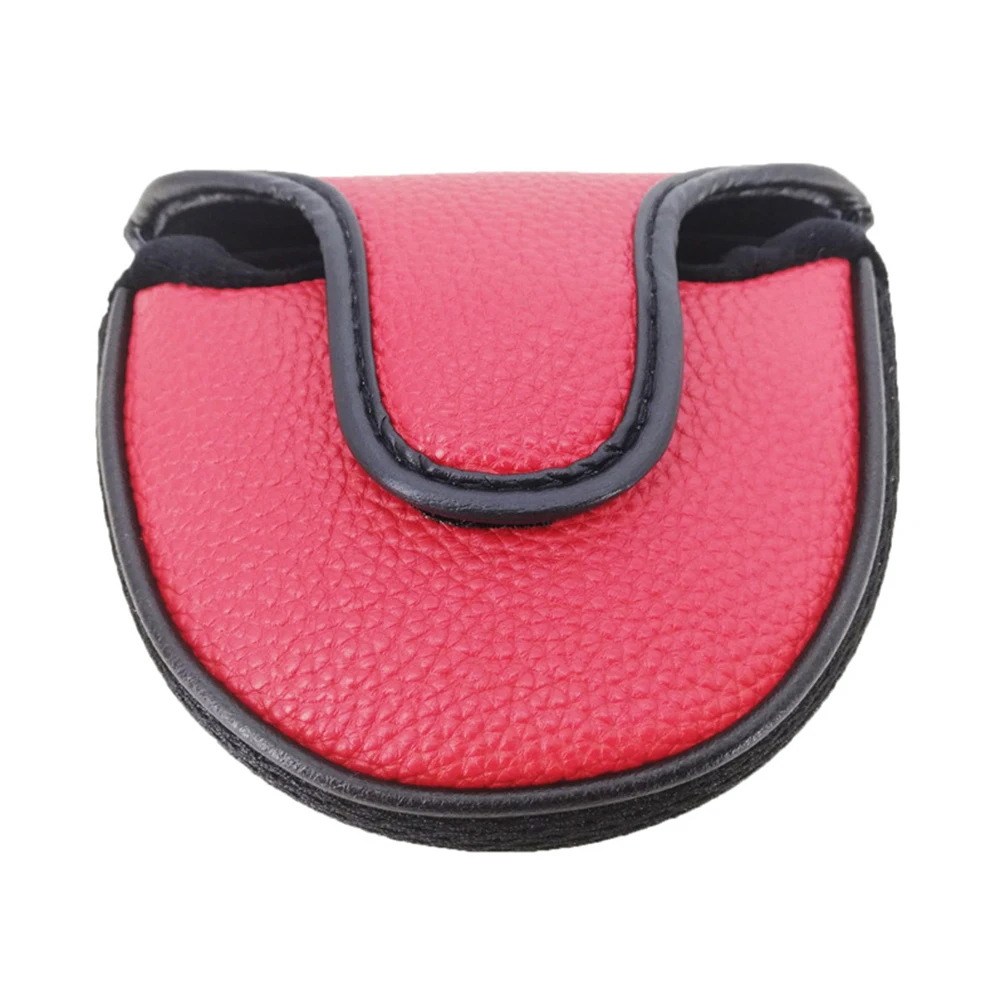 

Magic Clasp PU Leather Golf Clubs Center Shaft Stylish Unisex Solid Color Mallet Putter Cover Headcover Protector Accessories