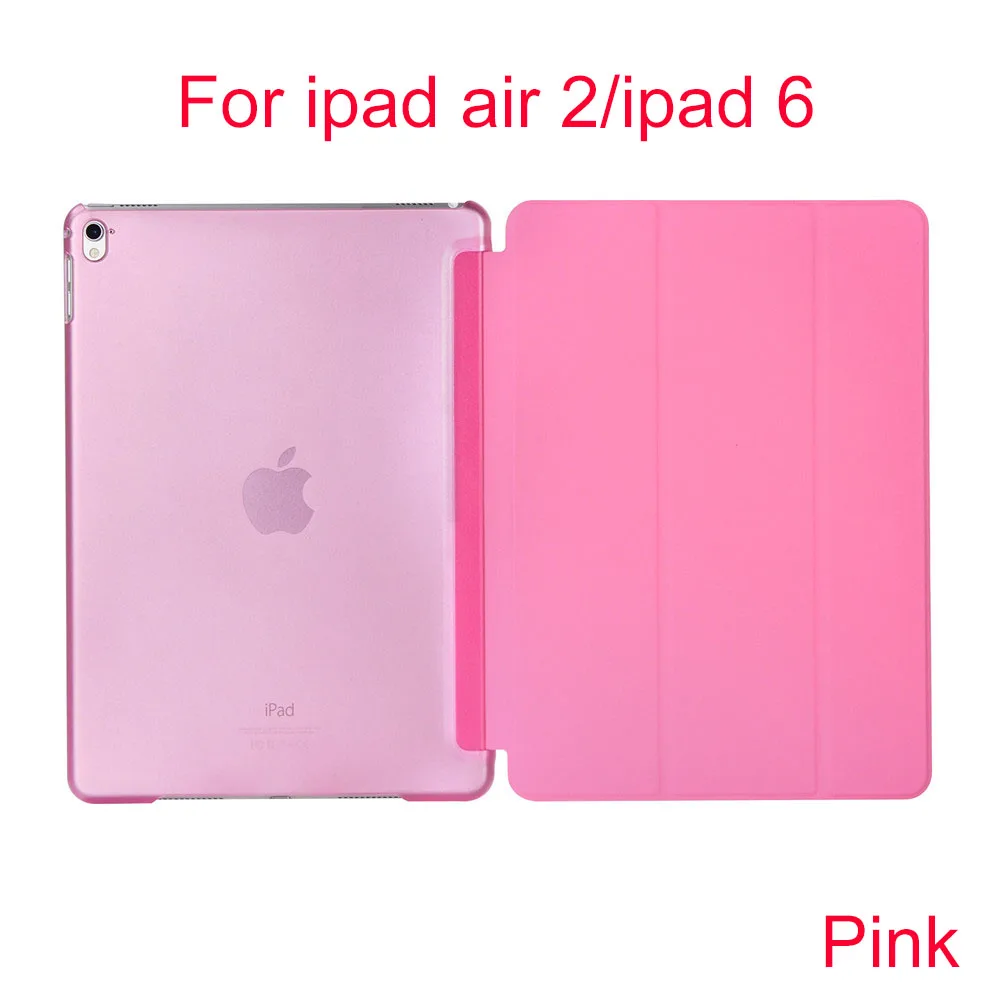 Essidi ультра тонкий прозрачный чехол для ipad air 1 air 2 складной Анти шок планшетный ПК чехол для ipad 5 6 умный чехол - Цвет: For ipad 6 air 2