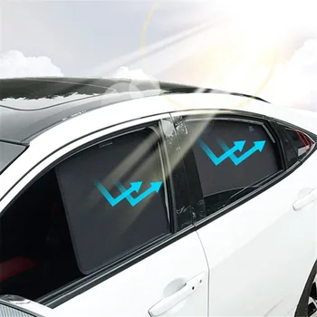 

Magnetic Sun Shade Side Window Sunshades For Honda Civic 2015 Front Rear Window Curtain Visor For Honda Civic 2012 2013 2014