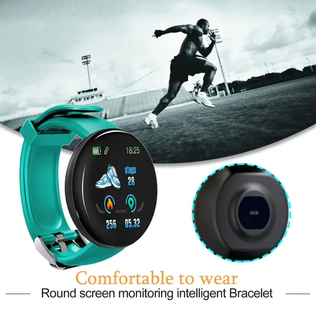 D18 Reloj Inteligente Redondo Smartwatch Mujer Impermeable Deporte