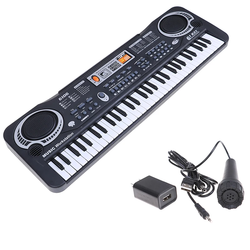 61 Keys Digital Music Electronic Keyboard Piano Children Gift USB Plug | Спорт и