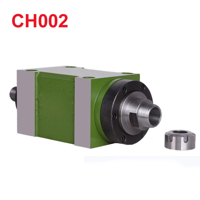  CH002 0.37KW Power Head Unit CNC Machine Tool Spindle for Milling Machine Max.RPM 8000RPM/300RPM Ta