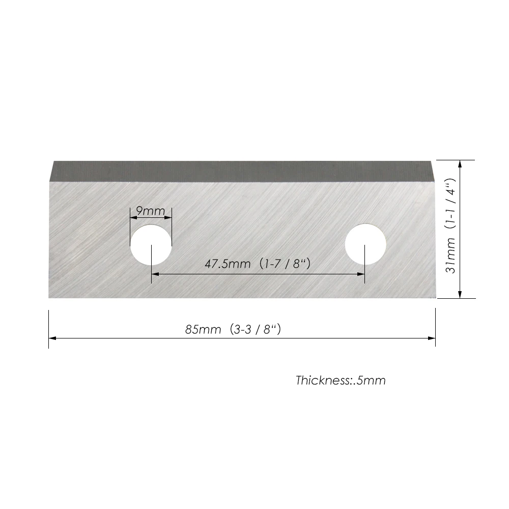 1 Paar 85Mm Tuin Shredder Blade Houtversnipperaar Mes Tool Onderdelen Vervanging Voor Mtd 942-0544 742-0544 742-0544A 742-0653