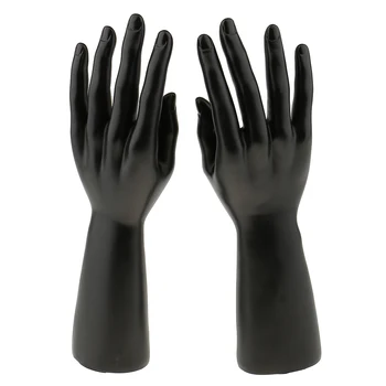 

12 Inch Male Mannequin Hand Jewelry Rings Gloves Display Holder - 2 Pairs