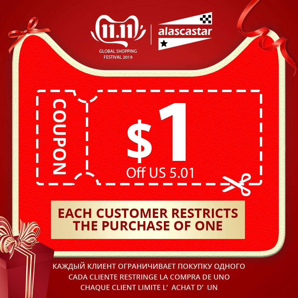 

Limited Coupon US $1 Available for 11.11 (One customer only can buy 1 piece ; release 30 pieces of coupons every day)