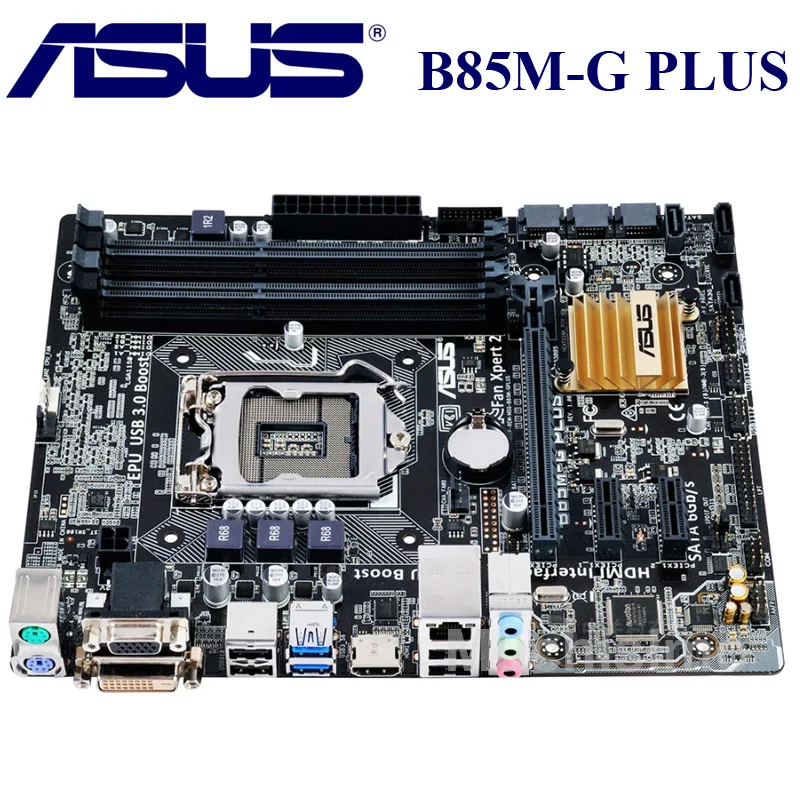 LGA 1150 Asus B85M-G PLUS Intel B85 оригинальная материнская плата для настольных ПК LGA 1150 Core i7 i5 i3 DDR3 32G B85M-G PLUS