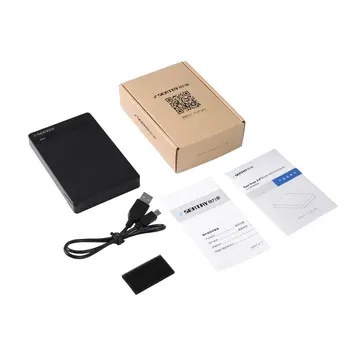 

SBOX02502 SATA 2.5 Inch USB 2.0 HDD Hard Drive Disk External Enclosure Box Plug & Play LED Status Indicator
