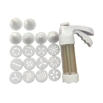 

Cookie Kit Machine Cookie Making Cake Decoration 12 Press Molds & 6 Pastry Piping Nozzles Cookie Tool Biscuit Maker