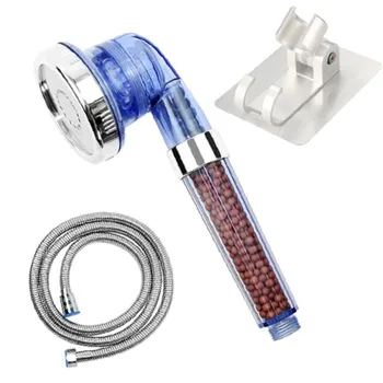 

Negative Ion Filtered SPA Shower Head Handheld Water Saving Adjustable 3-Way Spray Nozzle Heads Rainfall Massage Jetting
