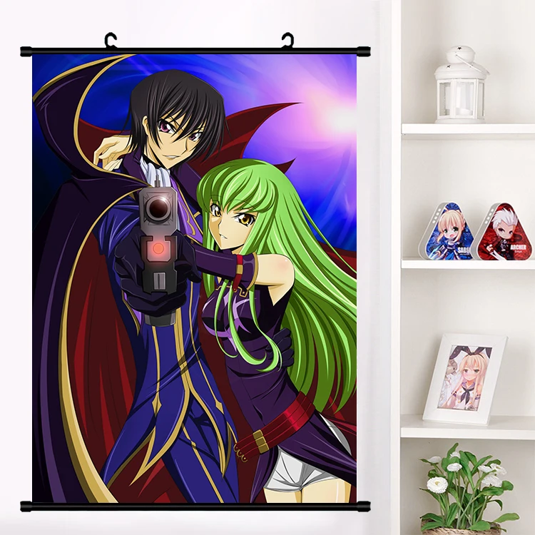 Горячий аниме код GEASS Lelouch Lamperouge Kallen стадтфельд C.C. Настенная роспись