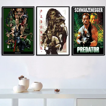 

Poster And Prints Arnold Schwarzenegger The Predator Monster Horror Movie Art Canvas Wall Pictures For Living Room Home Decor