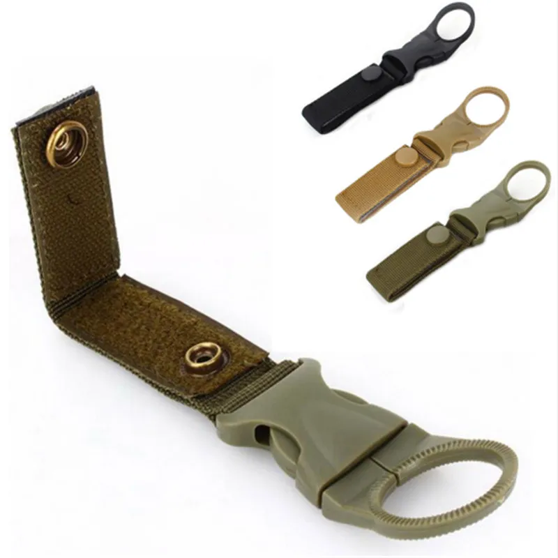 Outdoor-Tools-Hiking-Military-Nylon-Webbing-Buckle-Hook-Water-Bottle-Holder-Clip-Climbing-Carabiner-Belt-Backpack