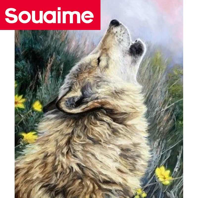 

Full Square Drill 5d Diy Diamond Painting Wolf diamond embroidery Crystal Mosaic Picture Of Rhinestone