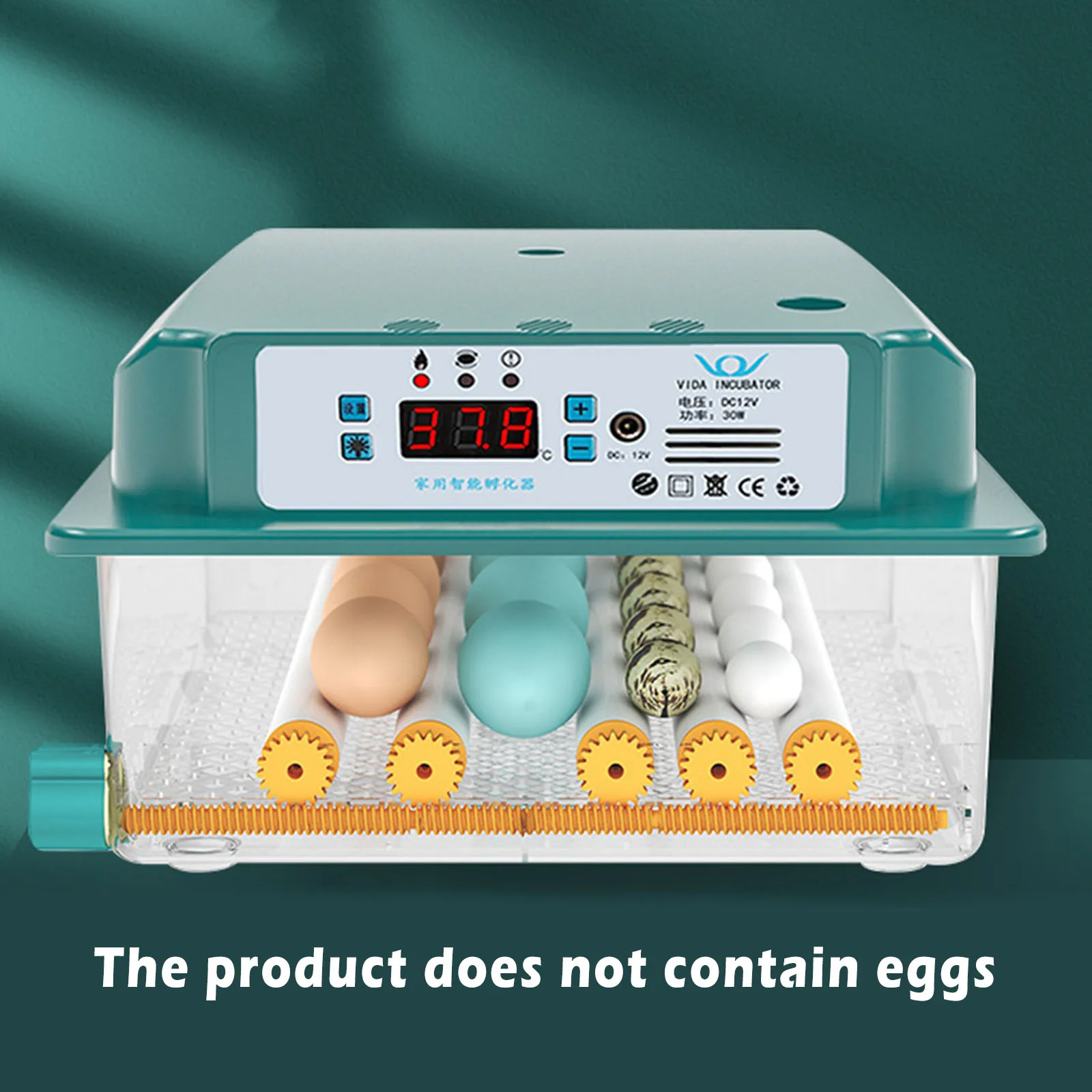 Household Egg Incubator Fully Automatic Hatch Temperature Control Chicken Duck Eggs Poultry Hatcher Machine Farm | Дом и сад