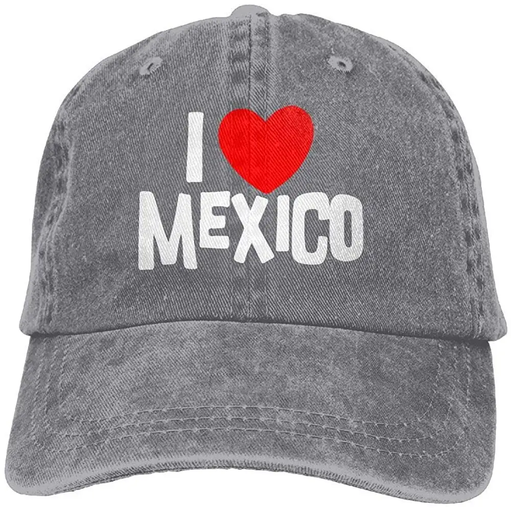 Мехико любовь унисекс Jeanet Спорт на открытом воздухе шляпа регулируемая бейсболка