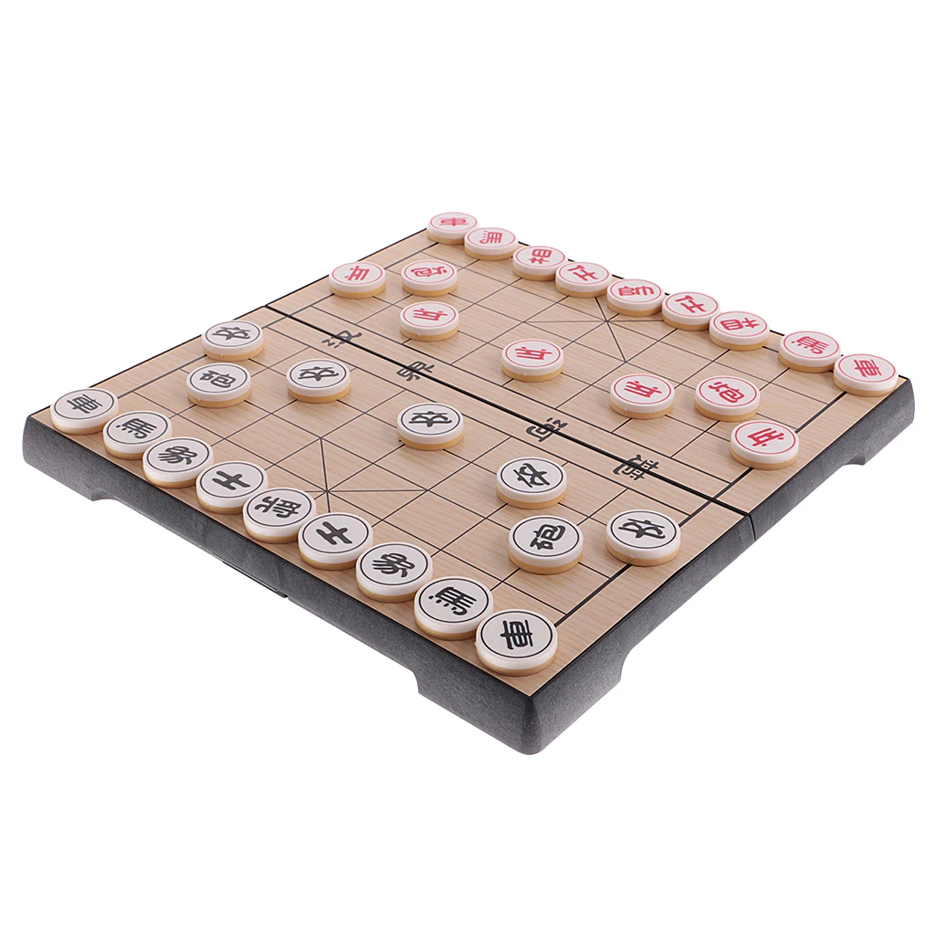Прочный китайский шахматный Магнитный туристический набор Xiangqi для детей
