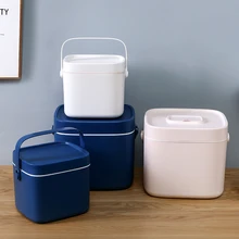 

Plastic Storage Bin Organizing Container with Handle, Separate Compartments Storage Box Medicine Box Organizer, Small, Large