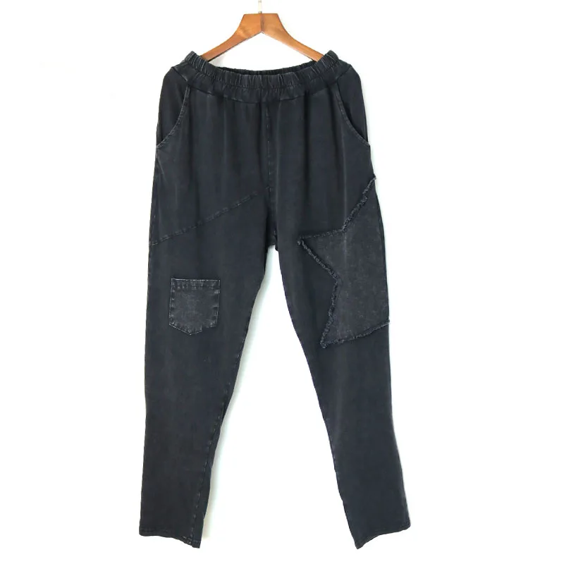 Модные штаны-шаровары в стиле панк-рок для женщин Pantalon Femme повседневные уличные