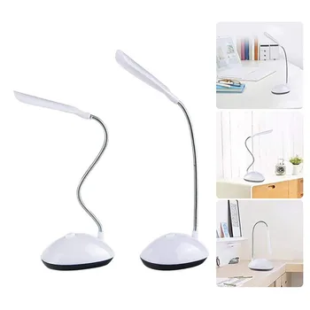 

360 Degrees Mini LED Flexible Neck Table Desk Lamp for the study room bedroom Home Bed Side Night Reading Light With Bulb