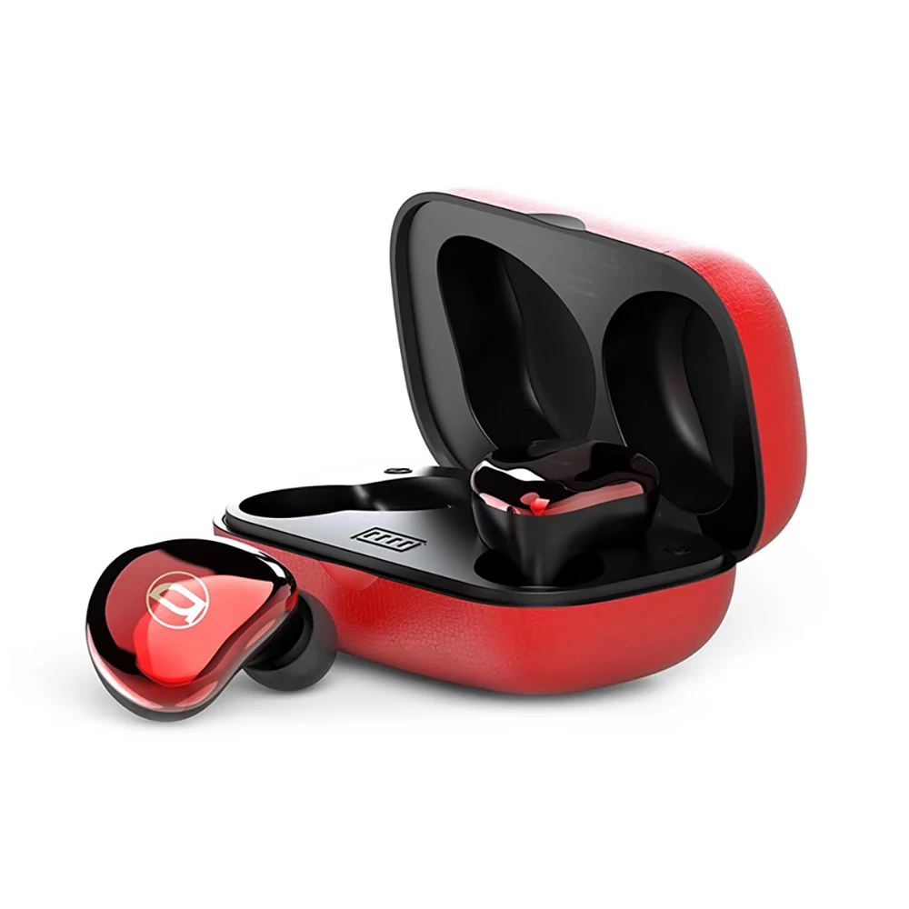 red Bluetooth наушники V5.0 3D стерео звук беспроводные наушники сенсорное управление IPX5 водонепроницаемые спортивные наушники со встроенным микрофоном в ухо - Цвет: red