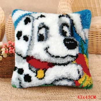 

Sleeping Cat And Dog Carpet Embroidery Pillow Foamiran For Needlework Kit DIY Tapis Crochet Smyrna Carpet Cushion Button Packag