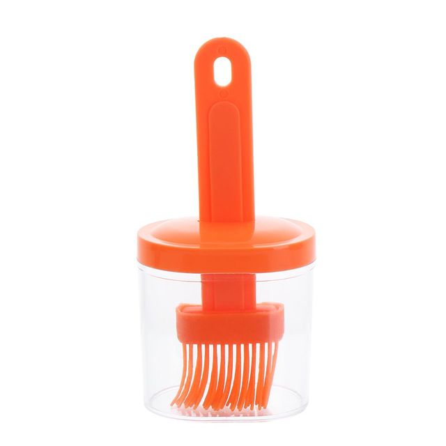Silicone Oil Bottle With Brush Grill Brushes Liquid Oil Pastry Kitchen Baking BBQ Tool Temperature Resistant Brush