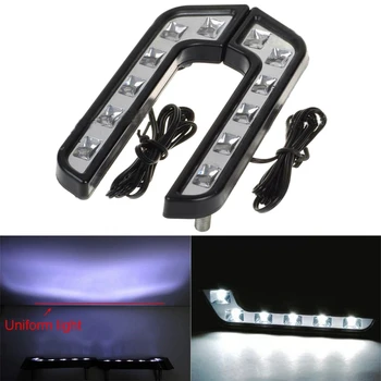 

2Pcs/Set LED Car DRL Daytime Running Light Waterproof Auto Night Driving Lamp Super Bright Headlight Fog Lights Car Accessories