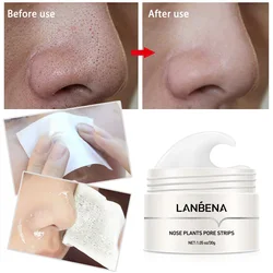 LANBENA New Blackhead Remover Nose Mask Pore Strip Tearing Black Mask Peeling Acne Treatment Unisex Deep Cleansing Skin Care