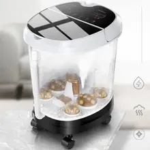 Ванна для ног, таз для ног, полностью автоматическая Ванна для ног, электрический массаж, нагрев, постоянная температура, ведро высокой глубины, терап для ног