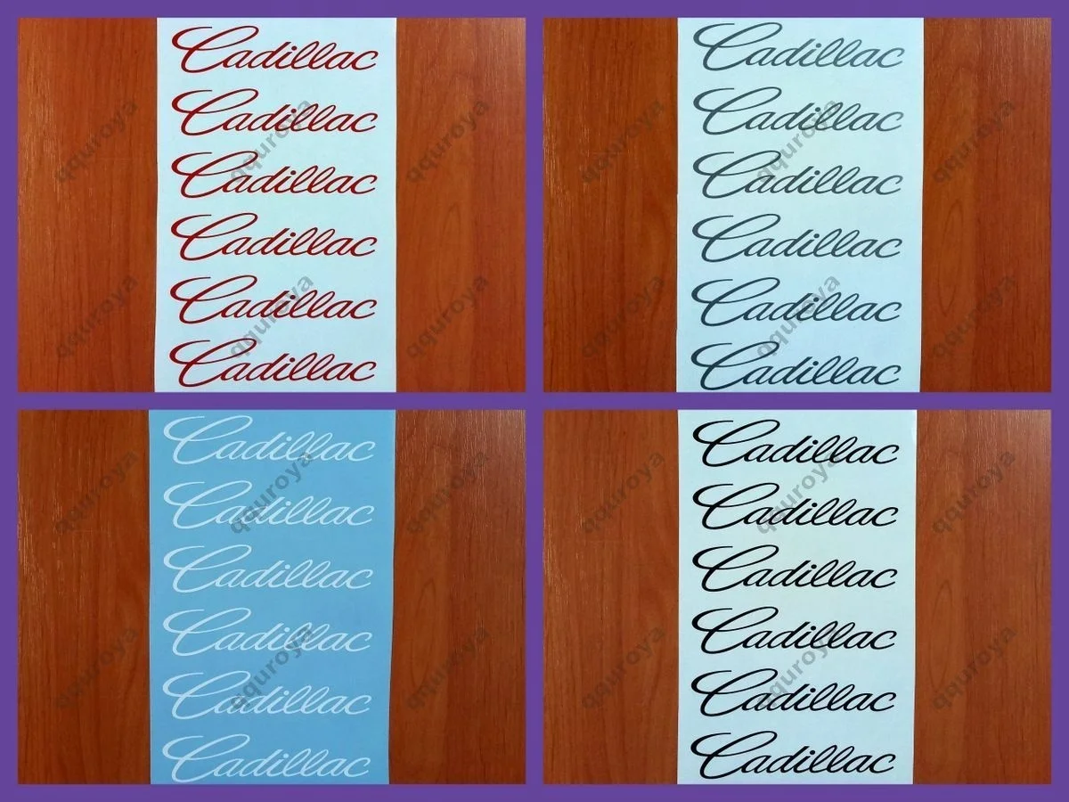 

For 6x Cadillac Wheel Decal Sticker Emblem Logo Car Escalade ATS SRX CTS