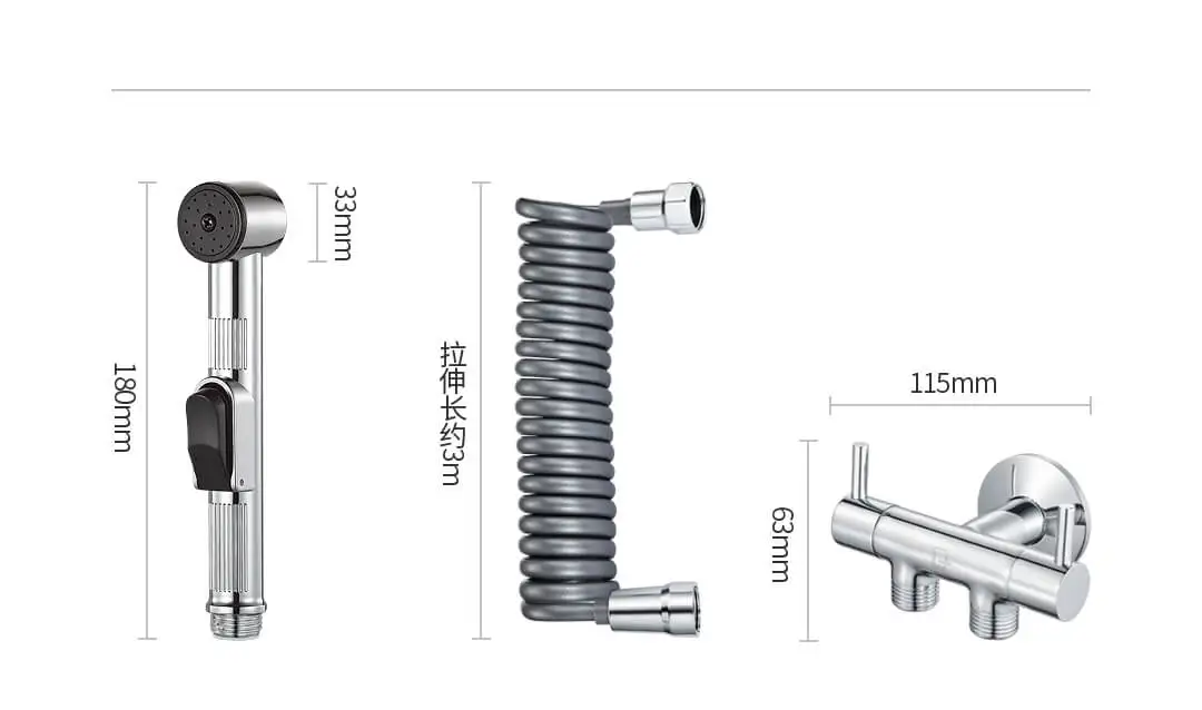 Xiaomi Youpin стальной туалетный ручной биде кран опрыскиватель для Биде набор распылитель пистолет туалет спрей для Аксессуары для ванной комнаты