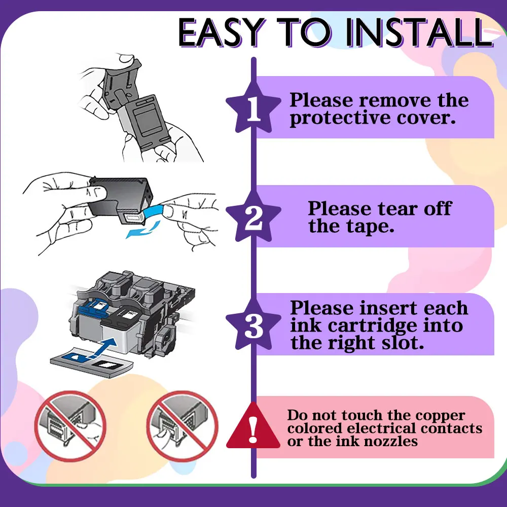 1 Set YOUNGINK HP 21XL 21  ü  ũ īƮ Deskjet 3915 3920 D1320 F4180   22XL īƮ