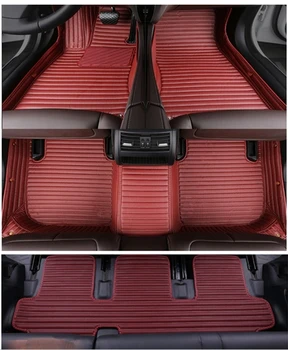 

High quality rugs! Custom special car floor mats for Ford Everest 7 seats 2019 waterproof durable carpets for Everest 2018-2016