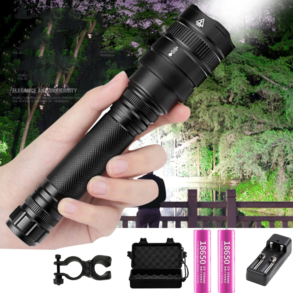 

20000Lumens LED Flashlight xhp70.2 Ultra Bright Waterproof linterna led Torch xhp70 xhp50 18650 Best Camping, Outdoor light