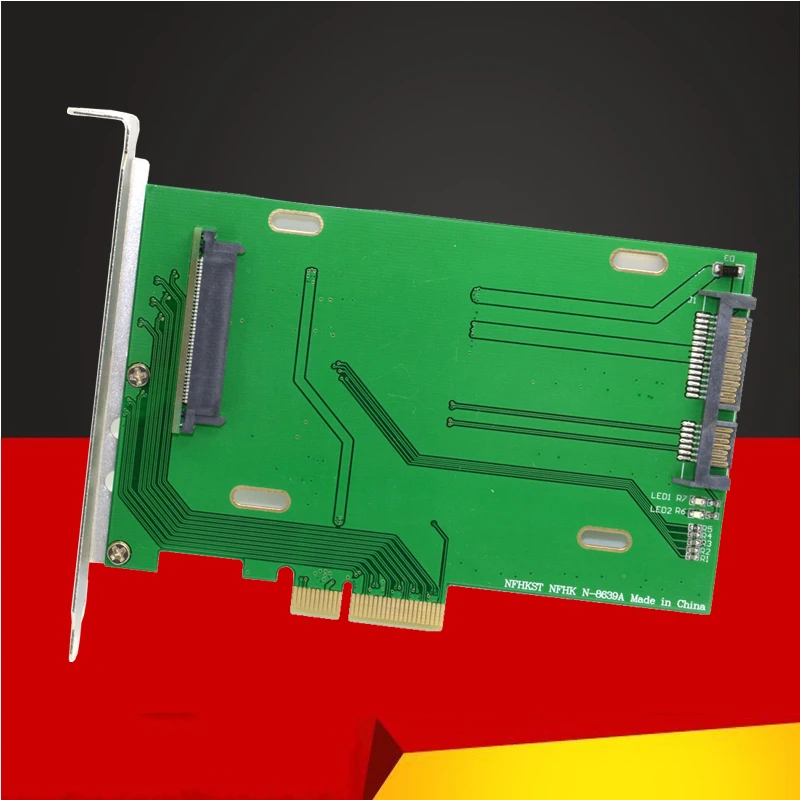 

Дополнительная карта H1111Z PCIE 3,0x4 Lane to U.2 U2 Kit SFF-8639 Host Adapter для материнской платы Intel 750 2,5 "NVMe PCIe SSD Riser Card