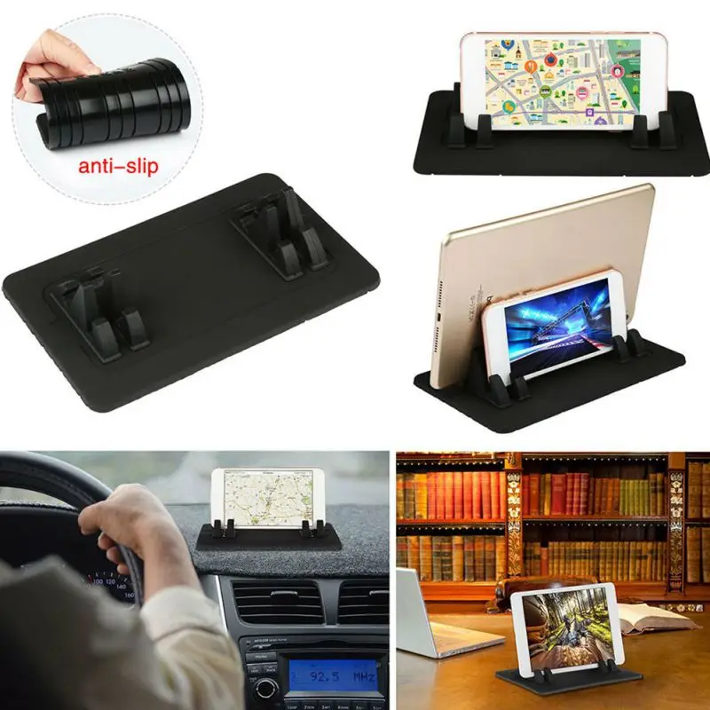 

Universal Phone Stand Bracket Car Dashboard Non-slip Rubber Mat Phone Mount Holder For Huawei For iPhone For Samsung