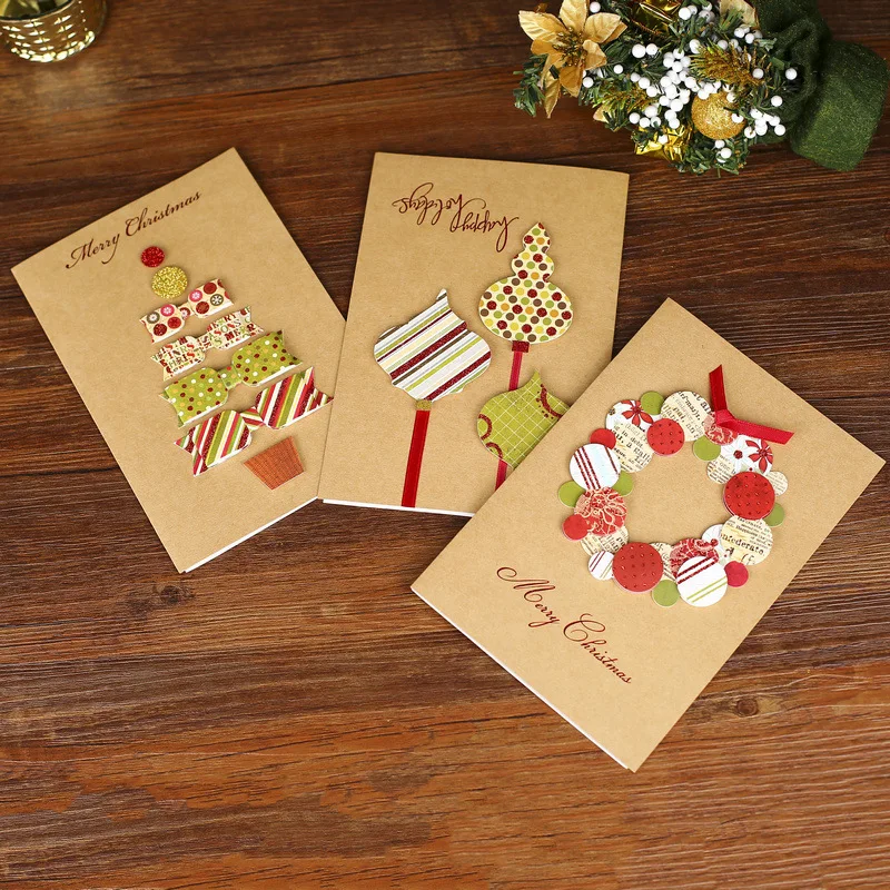  B-Christmas Cards 3D Greeting Cards Holiday Wedding Birthday Invitation Card Folding Postcard Gift  - 4.00029E+12