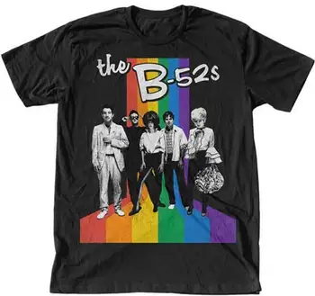 

THE B - 52s - Retro Rainbow - T SHIRT S-M-L-XL-2XL Brand New - Official T Shirt