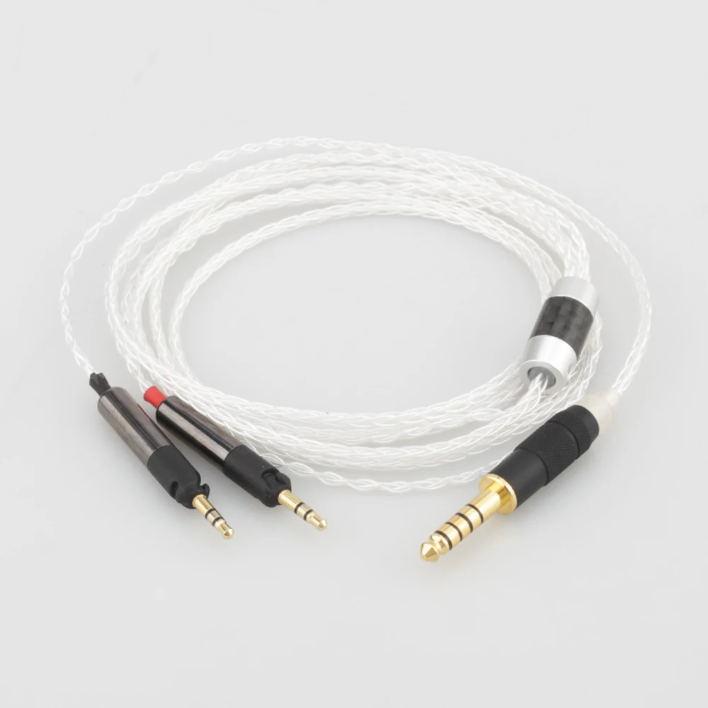 Audiocrast HC025 4 4mm TRRS Balanced 8 Cores Silver Plated Headphone Cable for ATH R70X