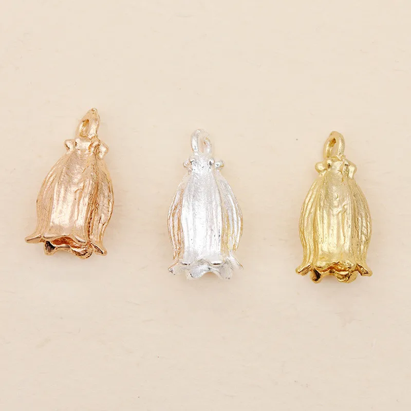 50pcs-7x16mm-Gold-Color-Tassel-Caps-Flowers-End-Beads-For-Earrings-Necklace-Jewelry-Making