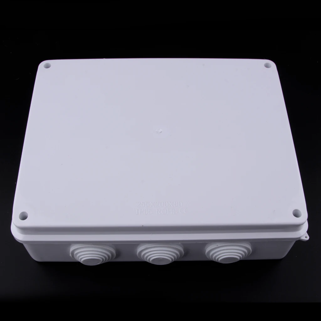 Electronic Equipment Enclosure Box, 10'x 7.8' x 3.1', Non-Metallic, Waterproof Screw Junction Plastic   Case