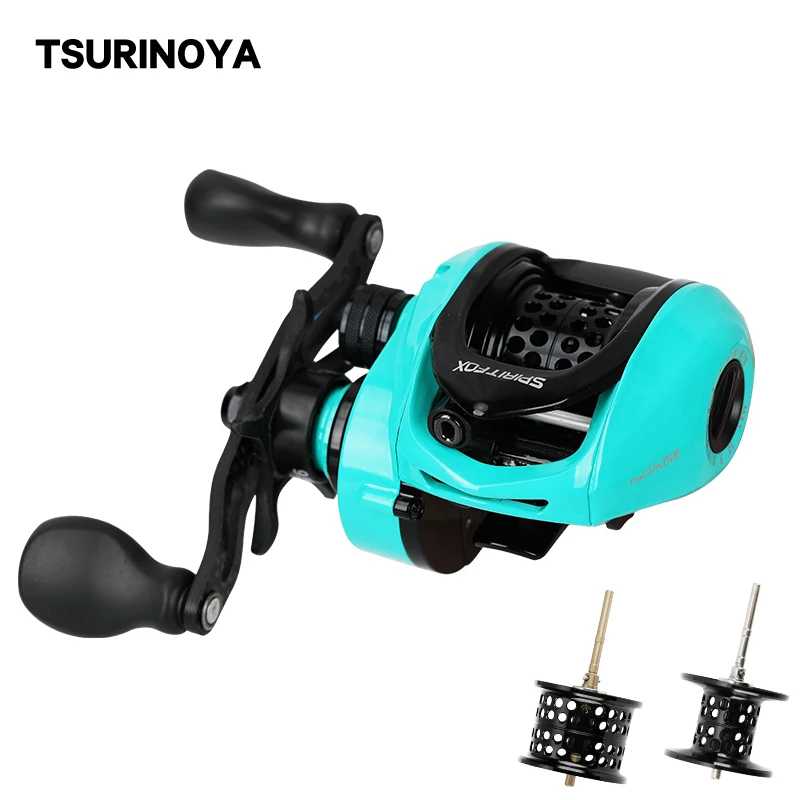 

TSURINOYA Fishing Reel SPIRIT FOX Ultralight Trout Casting Reel+ Long Casting Deep Spool Suit 165g Casting Reel 2 SPOOL