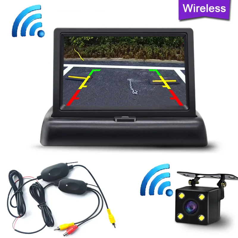Backup Rear View Camera Wireless for car Wiring Kit 2.4GHz Vehicle Cameras Transmitter/Receiver Easy Installation | Автомобили и