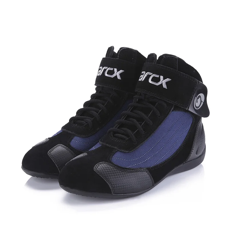 ARCX Мужские ботинки в байкерском стиле; мотоботы для верховой езды; летние дышащие ботинки в байкерском стиле; мотоботы Chopper Cruiser Touring; ботильоны - Цвет: Blue